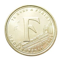 Magyarország,5 forint 2021 - 75 éves a forint - F betű aUNC+ nikkel