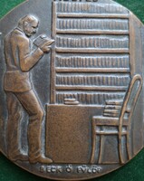 Beck Ö. Fülöp: Riedl Frigyes emlékének 1931, bronzérem