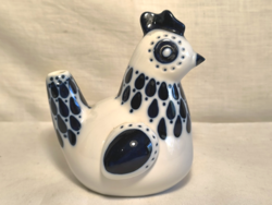 Hollóházi porcelán art deco tyúk