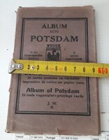 16 db. képeslap - Album von Potsdam - J. W. B. kiadó - rézmetszetes leporello képeslap