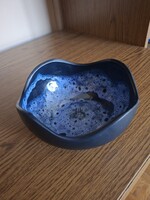 Kerámia virágtűzős vagy gyertyatartós kaspó, pot-pourri tartó. 18 cm. Hibátlan