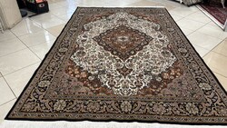 4447 AKCIÓ Kasmíri hernyóselyem Isfahan kézi perzsa szőnyeg 180X280CM