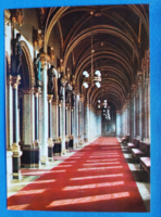 BUDAPEST - ORSZÁGHÁZ, Kongresszusi terem folyosója, Parlament, postatiszta képeslap,1972.,belső fotó