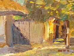 TURMAYER SÁNDOR ( OROSHÁZA 1879 - ALBENGA , ITALIA 1953 ) : HÁZAK NAPFÉNYBEN