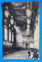 BUDAPEST - ORSZÁGHÁZ, Ebédlőterem, Parlament, postatiszta képeslap,1957.,belső fotó