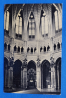 BUDAPEST - ORSZÁGHÁZ, Kupolacsarnok, Parlament, postatiszta képeslap,1957.,belső fotó