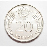 Magyarország,20 forint 1983 aUNC+ nikkel