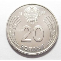 Magyarország,20 forint 1986 aUNC+ nikkel