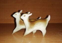 Art deco vintage Zsolnay porcelán kecske pár gida  (po-2)