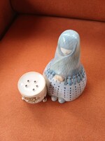 Ritka Aquincumi porcelán gesztenyesütő nénike aquazur sorozatból