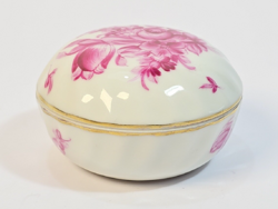 Nagyon szép, herendi kisméretű porcelán ékszertartó