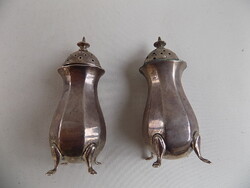 2 pcs. English silver spice container, 1845. 61,2 g, good condition.