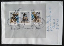 NDlb95 / NDK 1988 Lipcsei Őszi Vásár blokk  levélen