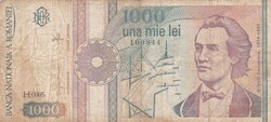 1.000   Lei  1991   Románia A képen látható Állapotban