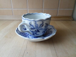 Antik hagymamintás vastag porcelán csésze szett