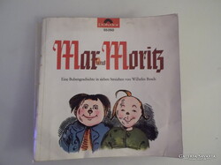 KISLEMEZ+ MESEKÖNYV  - MAX UND MORITZ - BAKELIT - NSZK - HIBÁTLAN