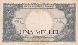 1.000   Lei  1941   Románia A képen látható Állapotban