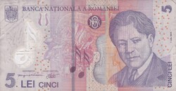 5   Lei  2005   Románia A képen látható Állapotban
