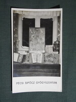 Képeslap,Pécs,250 éves Sipőcz gyógyszertár kirakata látkép,részlet,Kundelein kiadás,Pécs,1935-