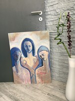 Darmo Éva: A létezés metafizikája -olaj festmény 80 x 60 cm.