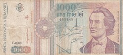 1.000   Lei  1991   Románia A képen látható Állapotban