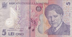 5   Lei  2005   Románia A képen látható Állapotban