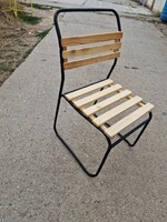 Retro csővázas kerti szék régi vendéglátos székek retro szánkotalpas strand székek régi kocsma szék