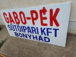Antik zománc tábla régi zománcos tábla antik cégér loft industrial dekoráció