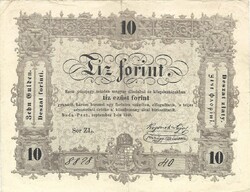 10 tíz forint 1848 Kossuth bankó 2.