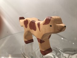 KUTYA - FA - KÉZMŰVES - 14 x 7,5 x 2,5 cm - HIBÁTLAN