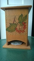 Teafilter tároló doboz -szép kivitel, új termék 14x14x10 cm