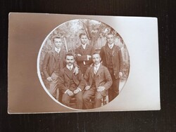 D210296 Régi fotó -fiatal férfiak -Pánczél Ferencz Pálfi Ferencz, Reiszer György, Pincu Gyula  1910k