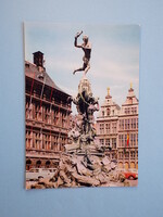 Képeslap (57) - Belgium - Antwerpen - Brabo szökőkút 1970-es évek