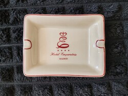 Ritka retro vintage Hotel Emperatriz Madrid porcelán hamutartó