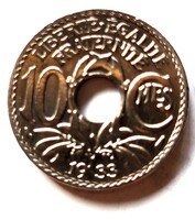 Francia 10 centimes 1933 (S48)
