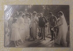 IV. Károly esküvője - eredeti fotó, fotólap