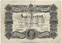 100 forint 1848 Kossuth bankó eredeti állapot 2.