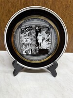 Szász Endre - Napfény című Hollóházi tányér 15,5cm