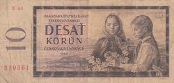 10   Korona  1960  Csehszlovákia  A képen látható állapotban