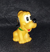 Retro játék, gumi kiskutya, Pluto kutya ca.1980 (10cm)