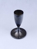 2B120 Antik ezüstözött art deco jelzett Art Krupp Berndorf alpakka gyertyatartó