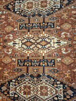 Antik mokett, ágyterítő 155x192 cm, textil