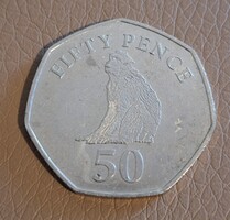 Gibraltár 50 penny, 2015