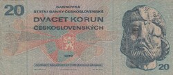 20  Korona  1970  Csehszlovákia  A képen látható állapotban