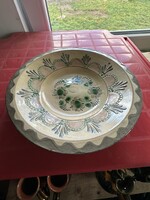 Népi tányér 25,5cm. Karcagi agyagipari