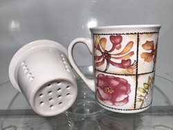 SIAKI BÖGRE + SZŰRŐ  - PORCELÁN - 2,5 dl