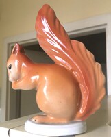 Kőbányai (KP jelzésű) porcelán mókuska / Drasche forma 1950-es évekből