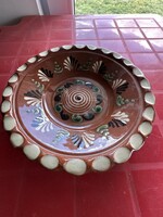 Karcagi agyagipari tányér 19cm.