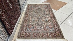 4375 Kasmíri hernyóselyem Isfahan kézi perzsa szőnyeg 90X160CM