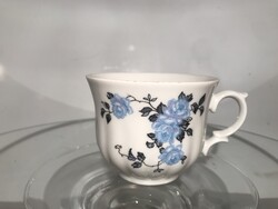 BAVARIA - 1980 év - PORCELÁN - CSÉSZE - KÉK RÓZSA - 1.25 dl - GYÖNYÖRŰ FÜL